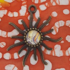 Handmade Sun Pendant Necklace